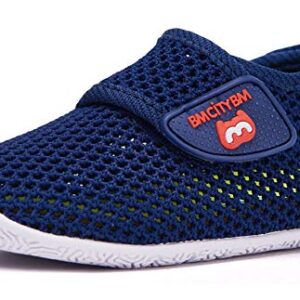 BMCiTYBM Baby Sneakers Girl Boy Tennis Shoes First Walker Shoes 6-12 Months Infant Navy Blue