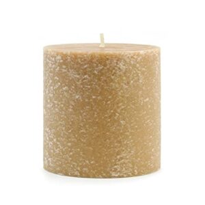 root candles 33325 unscented timberline pillar candle , 3 x 3-inches , beeswax