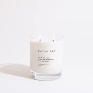 brooklyn candle studio catskills escapist candle | luxury scented candle, vegan soy wax, hand poured in the usa | 70 hour slow burn time | 13 oz
