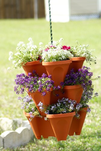 Mr. Stacky 5-Tier Strawberry Planter Pot, 5 Pots