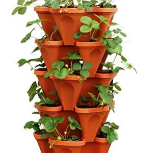 Mr. Stacky 5-Tier Strawberry Planter Pot, 5 Pots