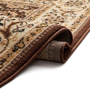 Well Woven Darya Brown Modern Sarouk Area Rug Updated Traditional Persian Style (5'3" x 7'3")