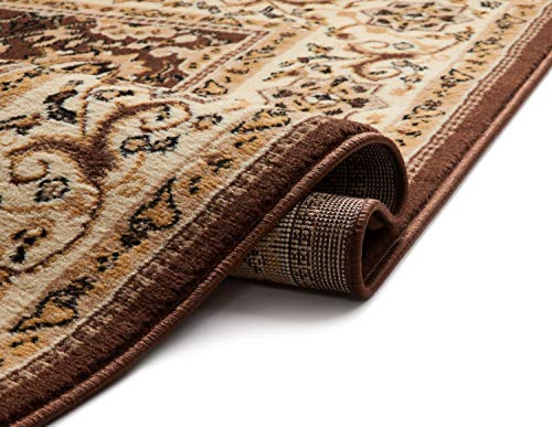 Well Woven Darya Brown Modern Sarouk Area Rug Updated Traditional Persian Style (5'3" x 7'3")