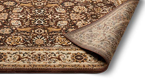 Well Woven Darya Brown Modern Sarouk Area Rug Updated Traditional Persian Style (5'3" x 7'3")