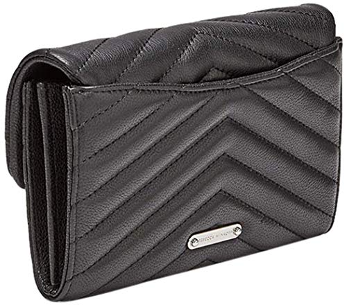 Rebecca Minkoff womens Edie on Chain Wallet, Black, One Size US