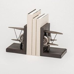 airplane decorative bookends 7.75 inch book end