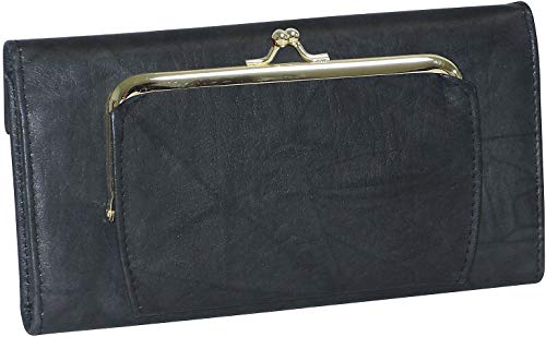 Buxton RFID Organizer Clutch Wallet One Size Black