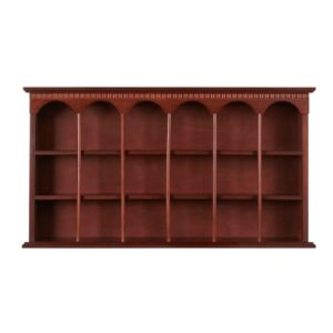 Touch of Class Mackenzie Wall Curio Shelf - Made of Wood - Elegant Display - Mounted Wooden Furniture Shelves for Living Room, Kitchen