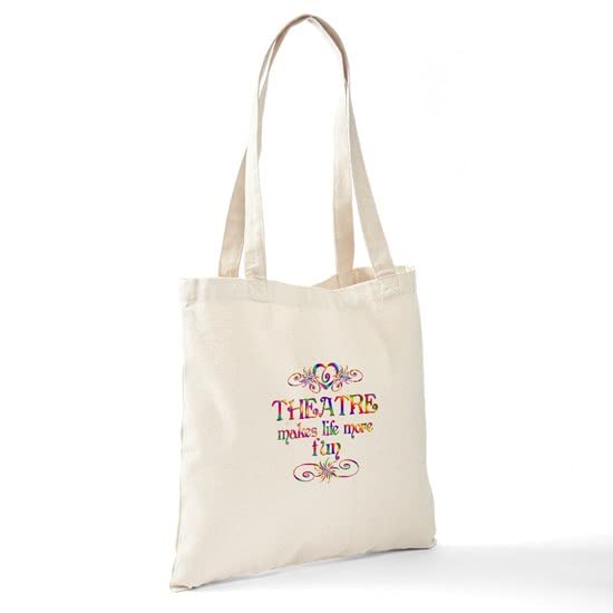 CafePress Theatre More Fun Tote-Bag Natural Canvas Tote-Bag,Shopping-Bag