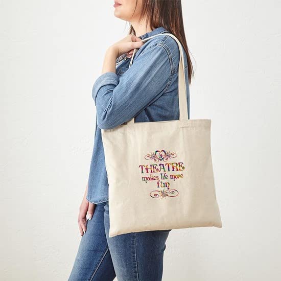 CafePress Theatre More Fun Tote-Bag Natural Canvas Tote-Bag,Shopping-Bag