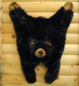 soft and cuddly cute black bear floor throw area rug (great kids rug) 42″