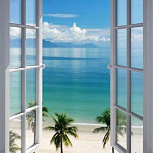 Beach Window Poster (24"x36")