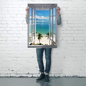 Beach Window Poster (24"x36")