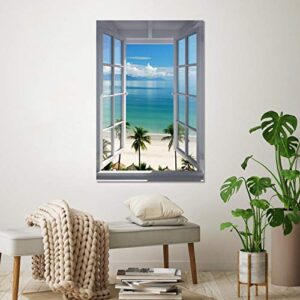 Beach Window Poster (24"x36")