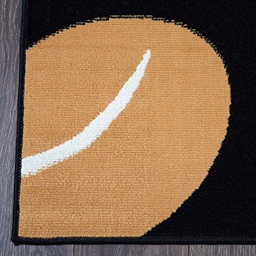 Home Dynamix Loire Contemporary Area Rug 8x10 Ebony/Yellow