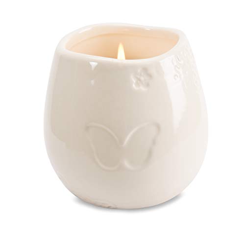 Pavilion Gift Company Light Your Way Memorial 19179 in Memory of Mother Ceramic Soy Wax Candle, White, 8 oz