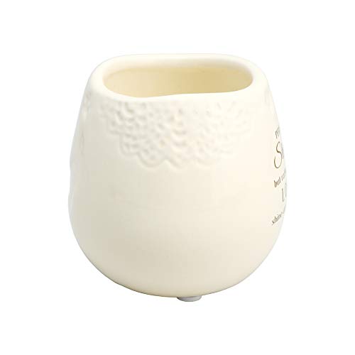 Pavilion Gift Company Light Your Way Memorial 19179 in Memory of Mother Ceramic Soy Wax Candle, White, 8 oz