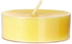zest candle 12-piece tealight candles, mega oversized yellow s