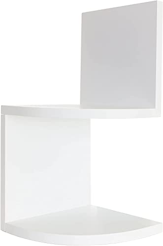 Kiera Grace Kieragrace Retro Set of 2 Count Floating-Shelves, White, 2