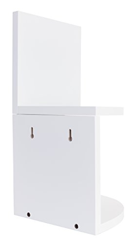 Kiera Grace Kieragrace Retro Set of 2 Count Floating-Shelves, White, 2