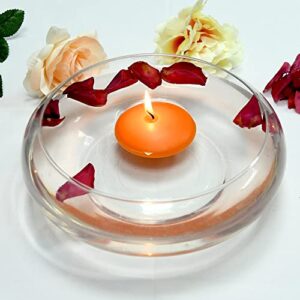 Zest Candle 12-Piece Floating Candles, 3-Inch, Orange