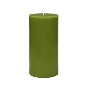 zest candle pillar candle, 3 by 6-inch, sage green