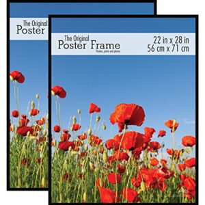 MCS Original Poster Frame, 22 x 28 Inch, Black, Set of 2