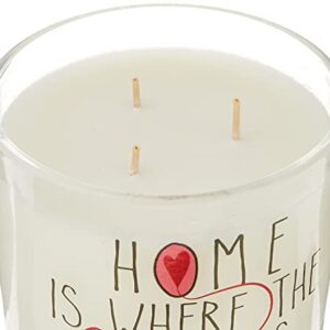 Aromascape PT41417 "Home is Where the Heart Is" 3-Wick Scented Candle (Brown Sugar Pecan, Cinnamon Bark, and Nutmeg), 11-Ounce , White