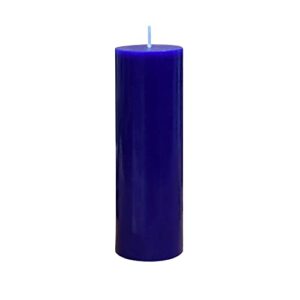 zest candle pillar candle, 2 by 6-inch, blue