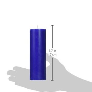 Zest Candle Pillar Candle, 2 by 6-Inch, Blue