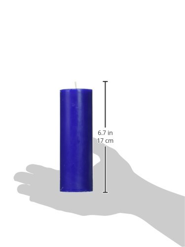 Zest Candle Pillar Candle, 2 by 6-Inch, Blue