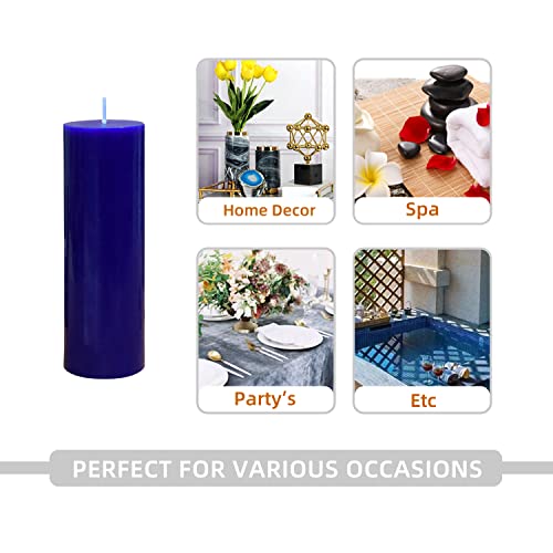 Zest Candle Pillar Candle, 2 by 6-Inch, Blue