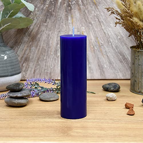 Zest Candle Pillar Candle, 2 by 6-Inch, Blue