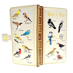 Shag Wear Bird Wallet for Women 7" (Book of Birds Beige)