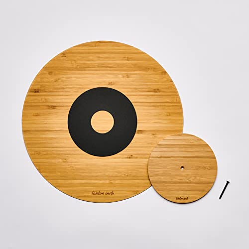 Twelve Inch Vinyl Floating On Your Wall - No Frames, No Visible Support Original - Natural