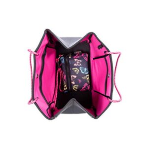 Luvo - Women's Neoprene Phantom Tote Handbags - Travel - Butterfly