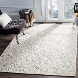 safavieh trace collection 5′ x 8′ ivory trc102c handmade premium wool area rug