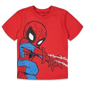 Marvel Avengers Super Hero Adventures Spider-Man Hulk Iron Man Toddler Boys 4 Pack Graphic T-Shirts 5T