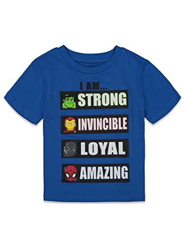 Marvel Avengers Super Hero Adventures Spider-Man Hulk Iron Man Toddler Boys 4 Pack Graphic T-Shirts 5T