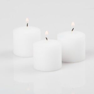 richland® votive candles white unscented 10 hour burn set of 72