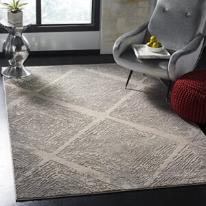 safavieh meadow collection 9′ x 12′ taupe mdw344e modern abstract area rug