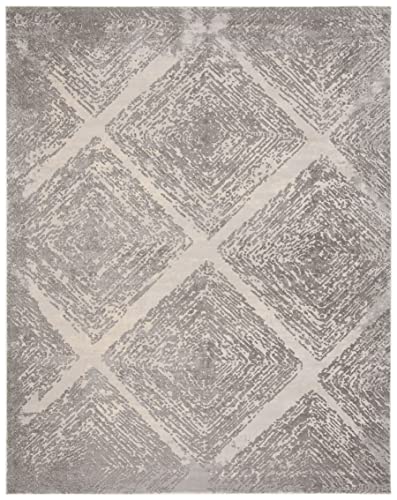 SAFAVIEH Meadow Collection 9' x 12' Taupe MDW344E Modern Abstract Area Rug