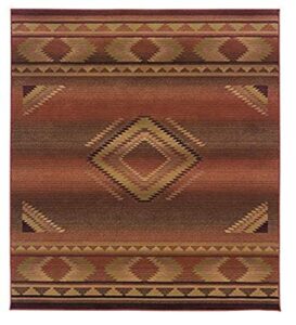 oriental weavers generations area rug, 2′ x 3′, red/beige