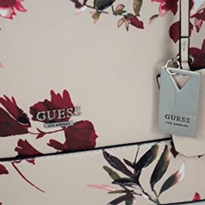 GUESS Women's Logo Embossed Floral Tote Bag Handbag