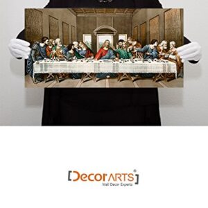 DECORARTS -The Last Supper, Leonardo da Vinci Classic Art Reproductions. Giclee Canvas Prints Wall Art for Home Decor 24x12