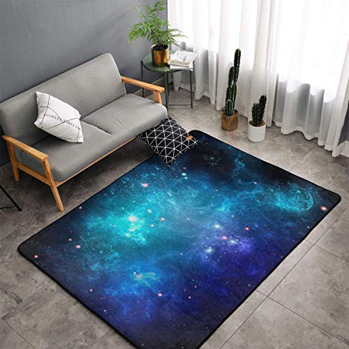 NiYoung Galaxy Nebula Space Area Rugs, Bedroom Living Room Kitchen Mat, Floor Mat Doormats Nursery Rugs, Children Play Rug Carpet Bath Mat, Throw Rugs Carpet Yoga Mat