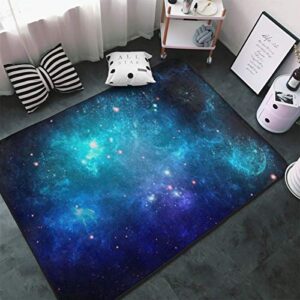 NiYoung Galaxy Nebula Space Area Rugs, Bedroom Living Room Kitchen Mat, Floor Mat Doormats Nursery Rugs, Children Play Rug Carpet Bath Mat, Throw Rugs Carpet Yoga Mat