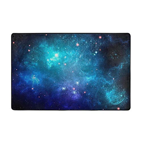 NiYoung Galaxy Nebula Space Area Rugs, Bedroom Living Room Kitchen Mat, Floor Mat Doormats Nursery Rugs, Children Play Rug Carpet Bath Mat, Throw Rugs Carpet Yoga Mat