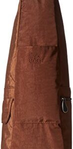 AmeriBag Small Distressed Nylon Healthy Back Bag, Brown