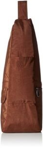 ameribag small distressed nylon healthy back bag, brown